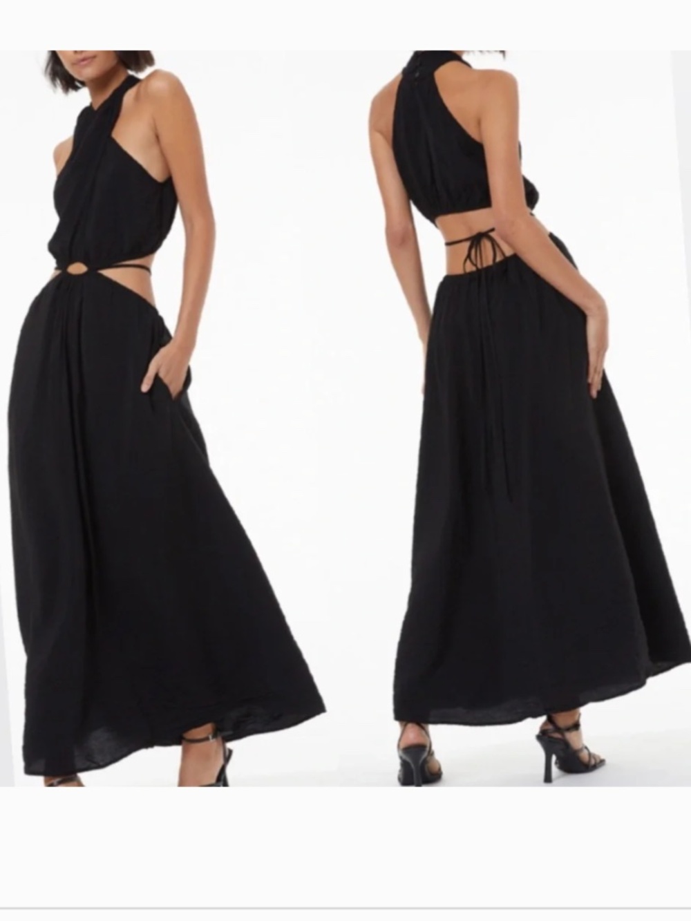 YBF Cutout Dress Sexy Maxi NWT